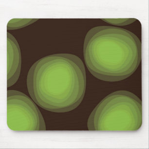 Green, cool, unique, trendy, urban flower abstract mouse pad