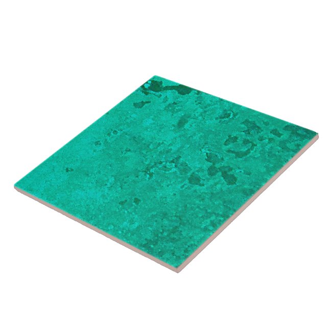 Green Copper Verdigris Patina Dot Tile (Side)