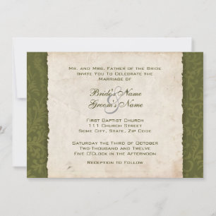 Green Country  Wedding Invitation