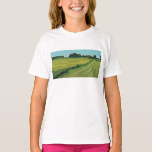 Green Countryside Landscape T-Shirt