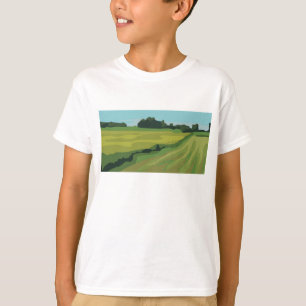 Green Countryside Landscape T-Shirt