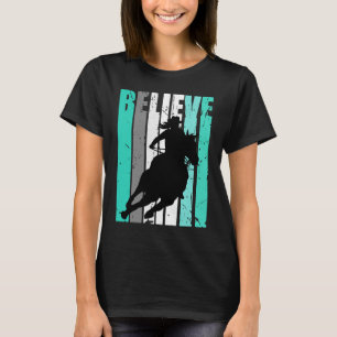 Green Cowgirl Barrel Racing Horse Riding Rider Rid T-Shirt