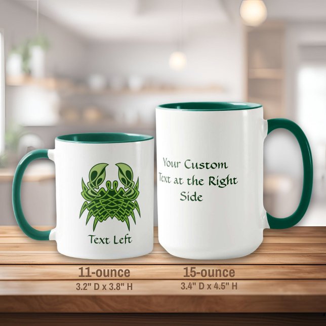 Green Crab Celtic Knot Mug (Creator Uploaded)