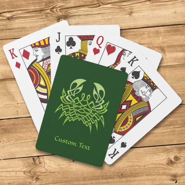 Green Crab Celtic Knot Playing Cards (Creator Uploaded)