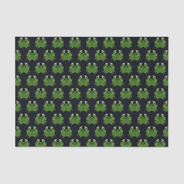 Green Crab Celtic Knot Tissue Paper (Front)