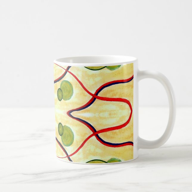 Green Cream Float Mug (Right)