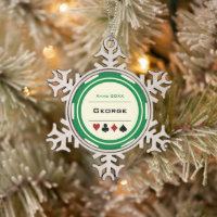 Green Cream Las Vegas Casino Poker Chip Christmas