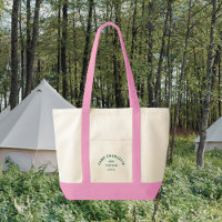 Green Crest Camp Theme Bachelorette Pink Trim