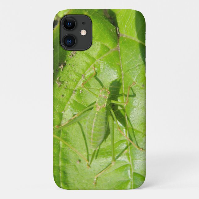 Green Cricket Camouflage iPhone 3 Case (Back)