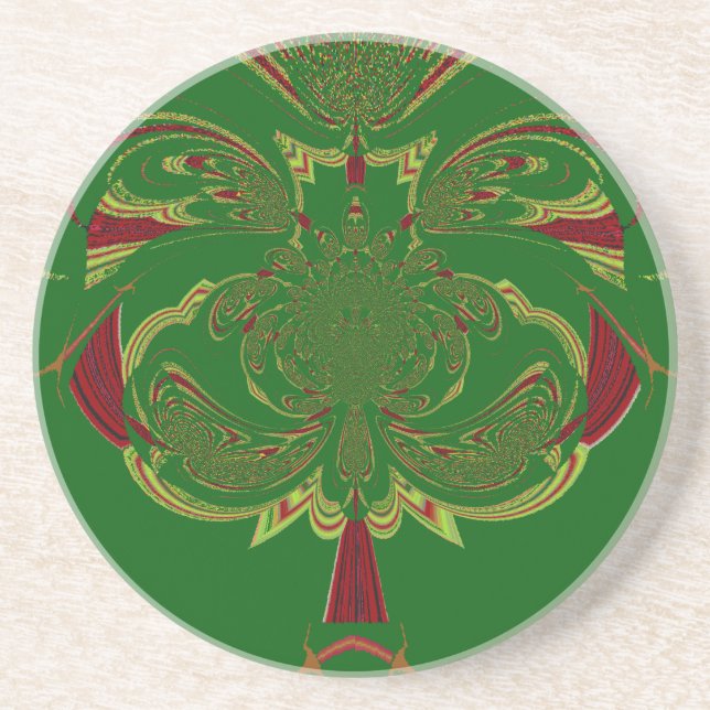 Green Crown Coaster (Front)