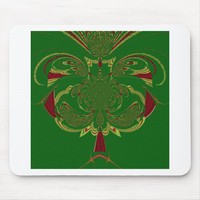 Green Crown Mouse Pad (Front)