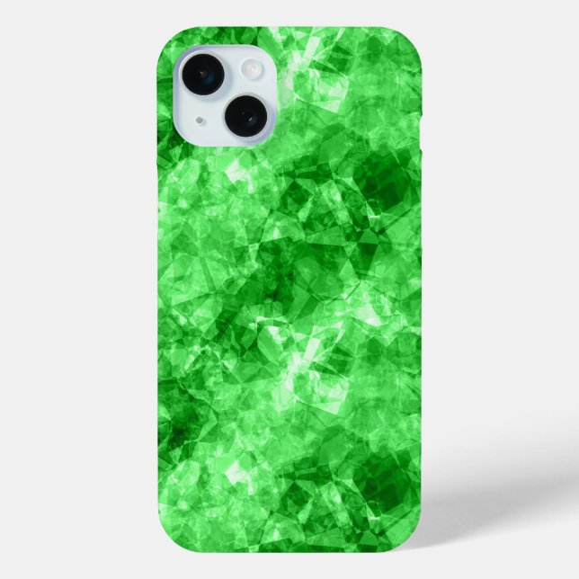 Green Crumpled Texture Case-Mate iPhone Case (Back)