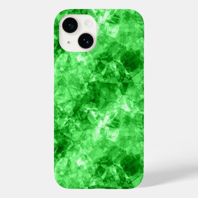 Green Crumpled Texture Case-Mate iPhone Case (Back)
