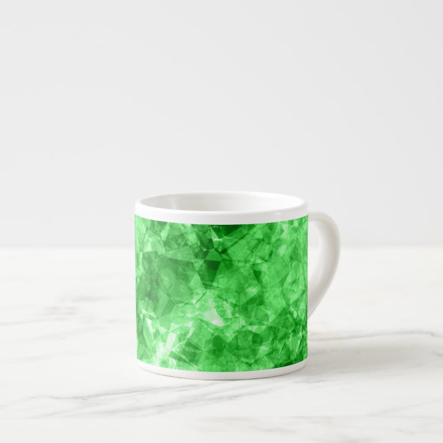 Green Crumpled Texture Espresso Cup (Front Right)