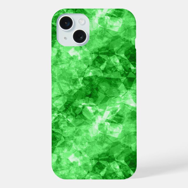 Green Crumpled Texture iPhone Case (Back)