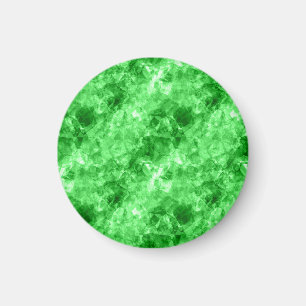 Green Crumpled Texture Magnet