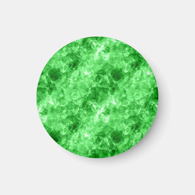 Green Crumpled Texture Magnet (Front)