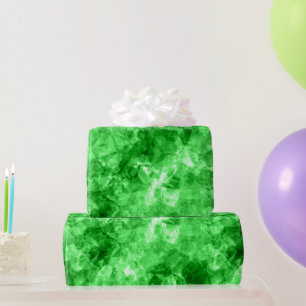 Green Crumpled Texture Wrapping Paper
