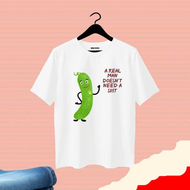 Green cucumber T-Shirt (Creator Uploaded)