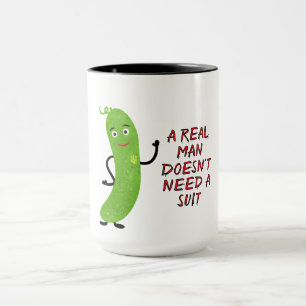 Green cucumber T-Shirt Mug