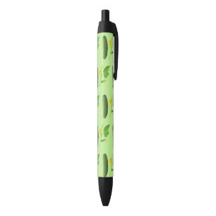 Green Cucumbers Vines Vegetable Lover Veggie Food Black Ink Pen