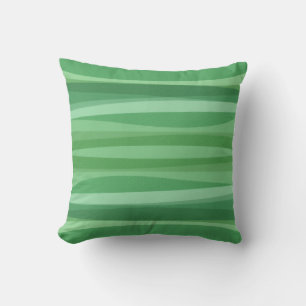 green curved Pattern cushion