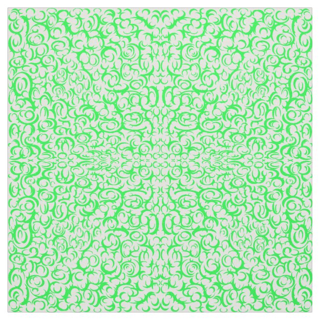 Green Curves Fabric (Swatch)