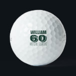 Green Custom Birthday Golfer Still Swinging Golf Balls<br><div class="desc">Personalise the name and age to create a unique golf birthday gift and keepsake for any golfer. Designed by Thisisnotme©</div>