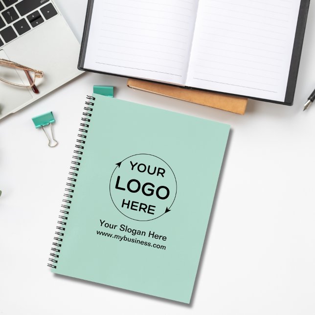 Green Custom Business Logo  Notebook (Green Custom Business Logo Notebook)