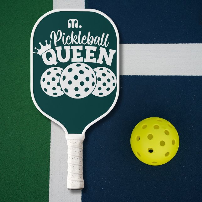 Green Custom Monogram Pickleball Queen Pickleball Paddle (Creator Uploaded)