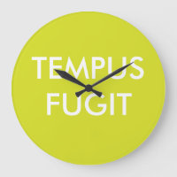 Green Custom Text Latin Phrases Tempus Fugit