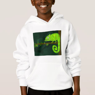 Green cute chameleon