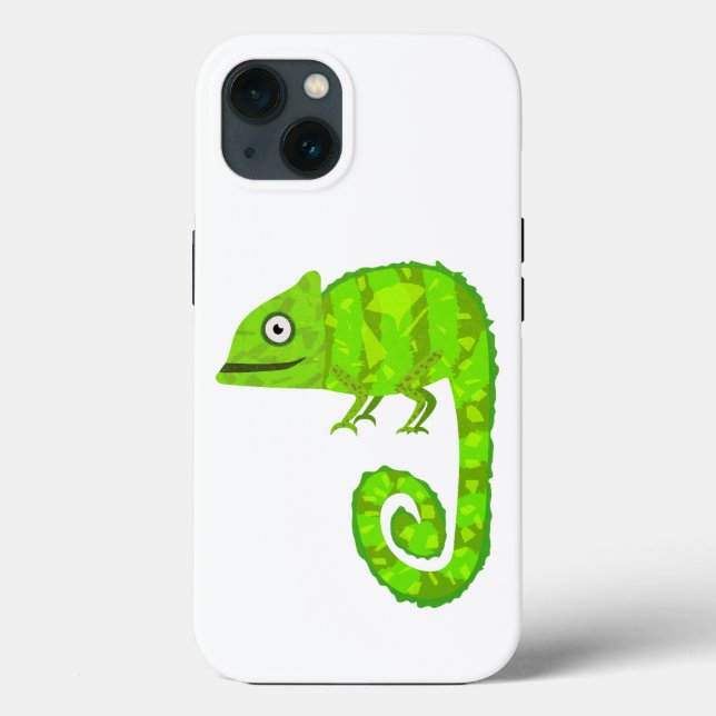 Green cute chameleon Case-Mate iPhone case (Back)