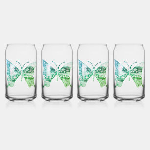 Green Cute Zen Butterfly Glasses