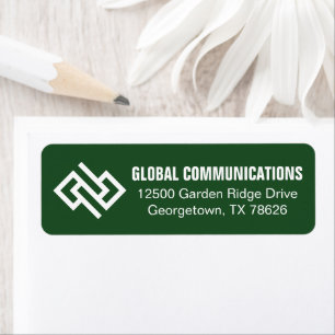 Green Cyber Technology Company Return Address Label