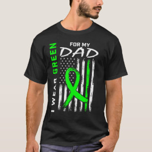 Green Dad Kidney Disease Cerebral Palsy Awareness T-Shirt