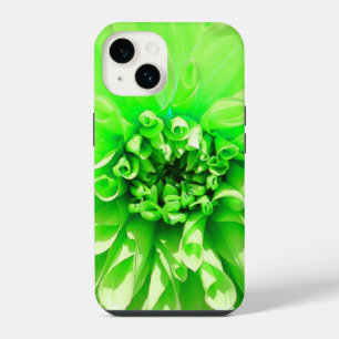 Green Dahlia Flower iPhone 14 Case