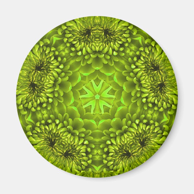 GREEN DAHLIA MAGNET (Front)