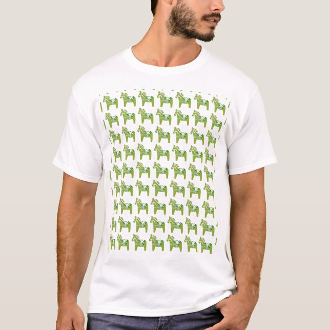 Green Dala Horses Shirt (Front)