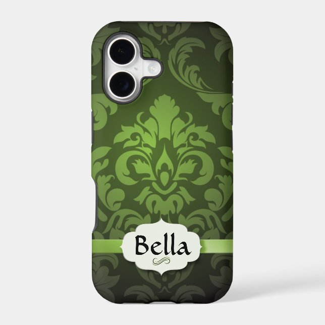 Green Damask with name (Back)