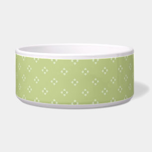 Green Dandalions Crosses Pet Bowl