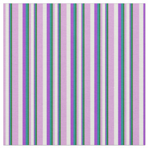 Green, Dark Cyan, Dark Orchid, Mint Cream & Plum Fabric