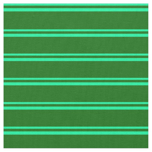 Green & Dark Green Striped/Lined Pattern Fabric (Close Up)