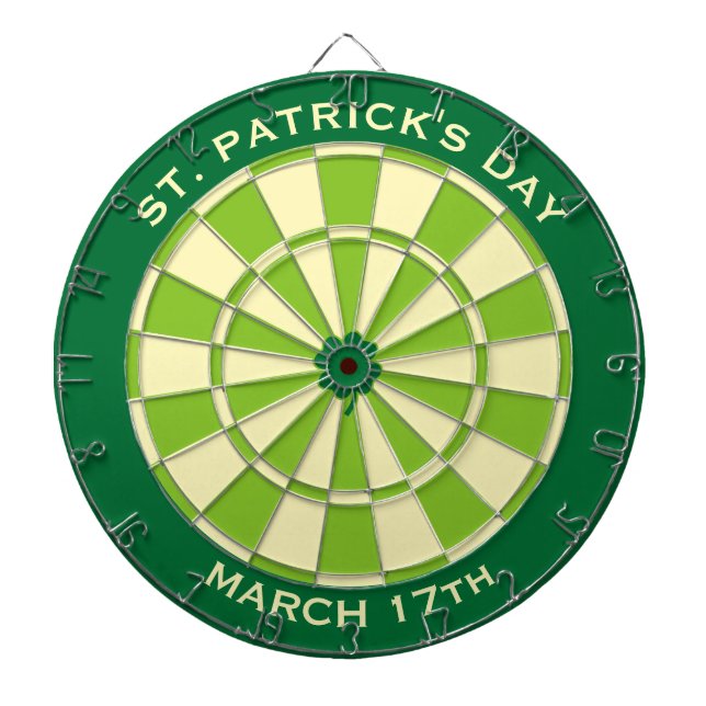 Green Dartboard with custom text (Front)