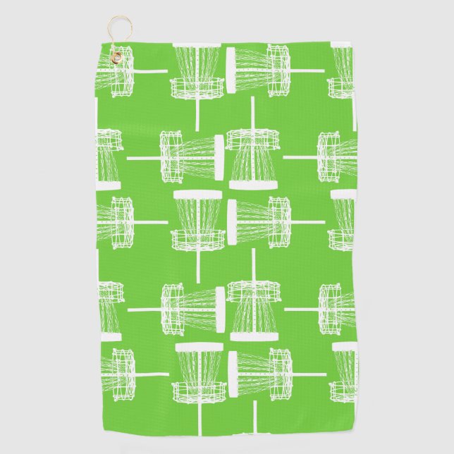 Green Day glow towel four basket (Front)