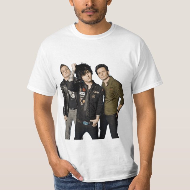 Green Day Rock Band T-Shirt (Front)