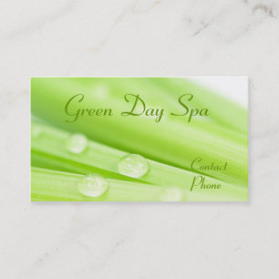 Green Day Spa Business Card