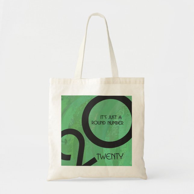 Green Decade Birthdday Tote Bag (Front)