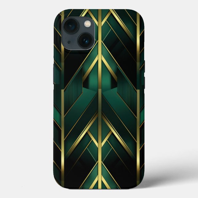 Green Deco Case-Mate iPhone Case (Back)