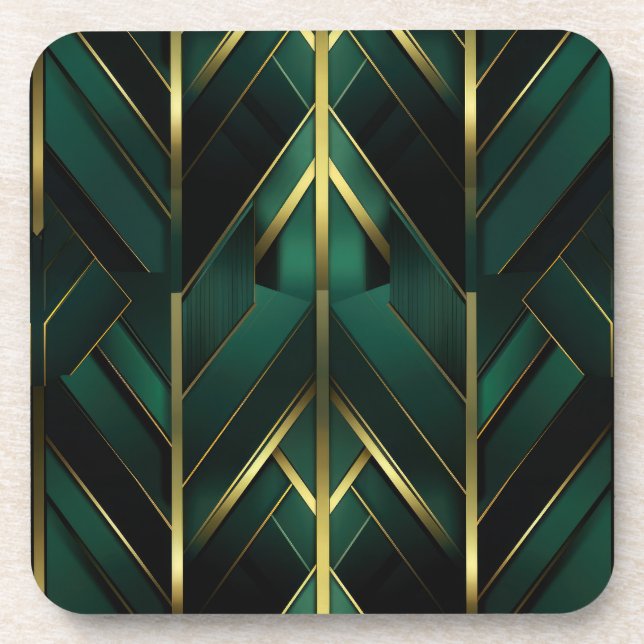 Green Deco Coaster (Front)